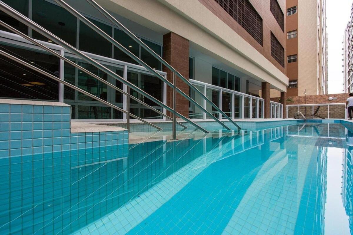 Estanconfor Praia Santos Ac Garagem Sacada Fechada Exterior foto