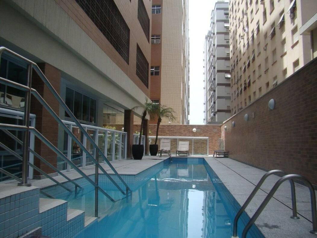 Estanconfor Praia Santos Ac Garagem Sacada Fechada Exterior foto